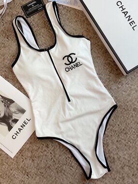 Chanel Coco Chanel swimsuit white